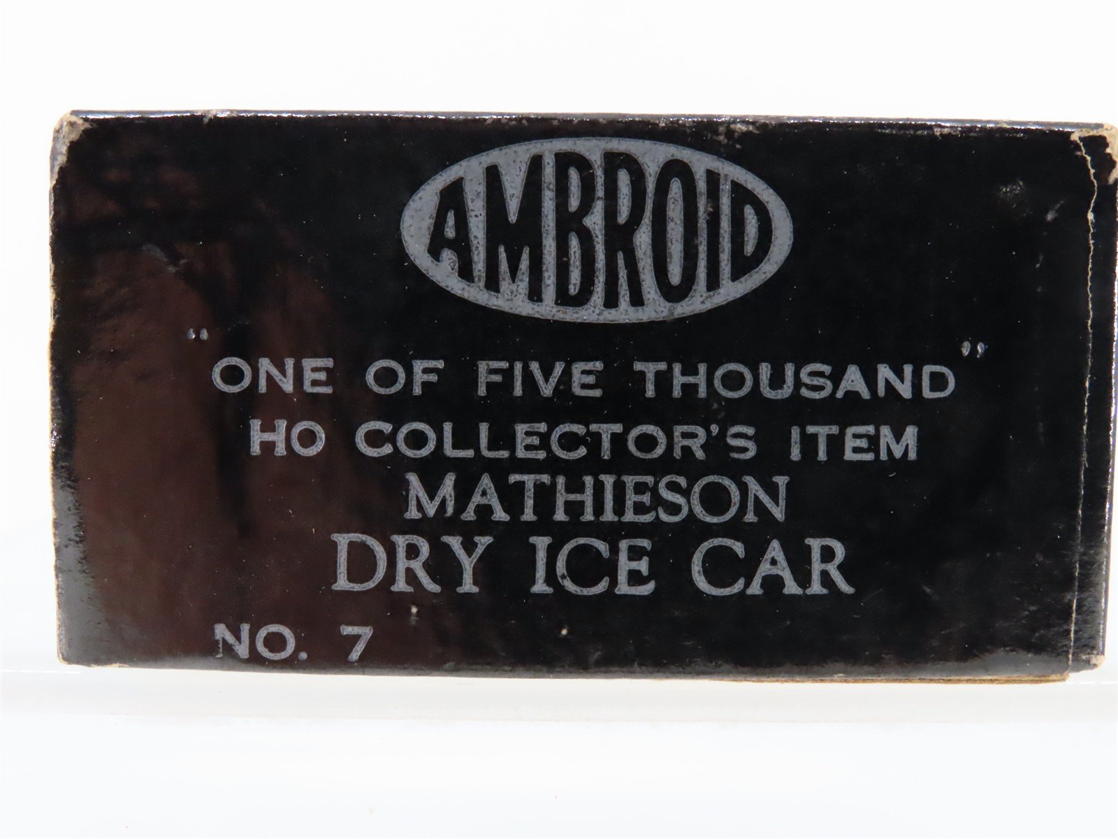 HO Scale Ambroid Craftsman Kit #7 Undecorated Mathieson Dry Ice Car/Reefer