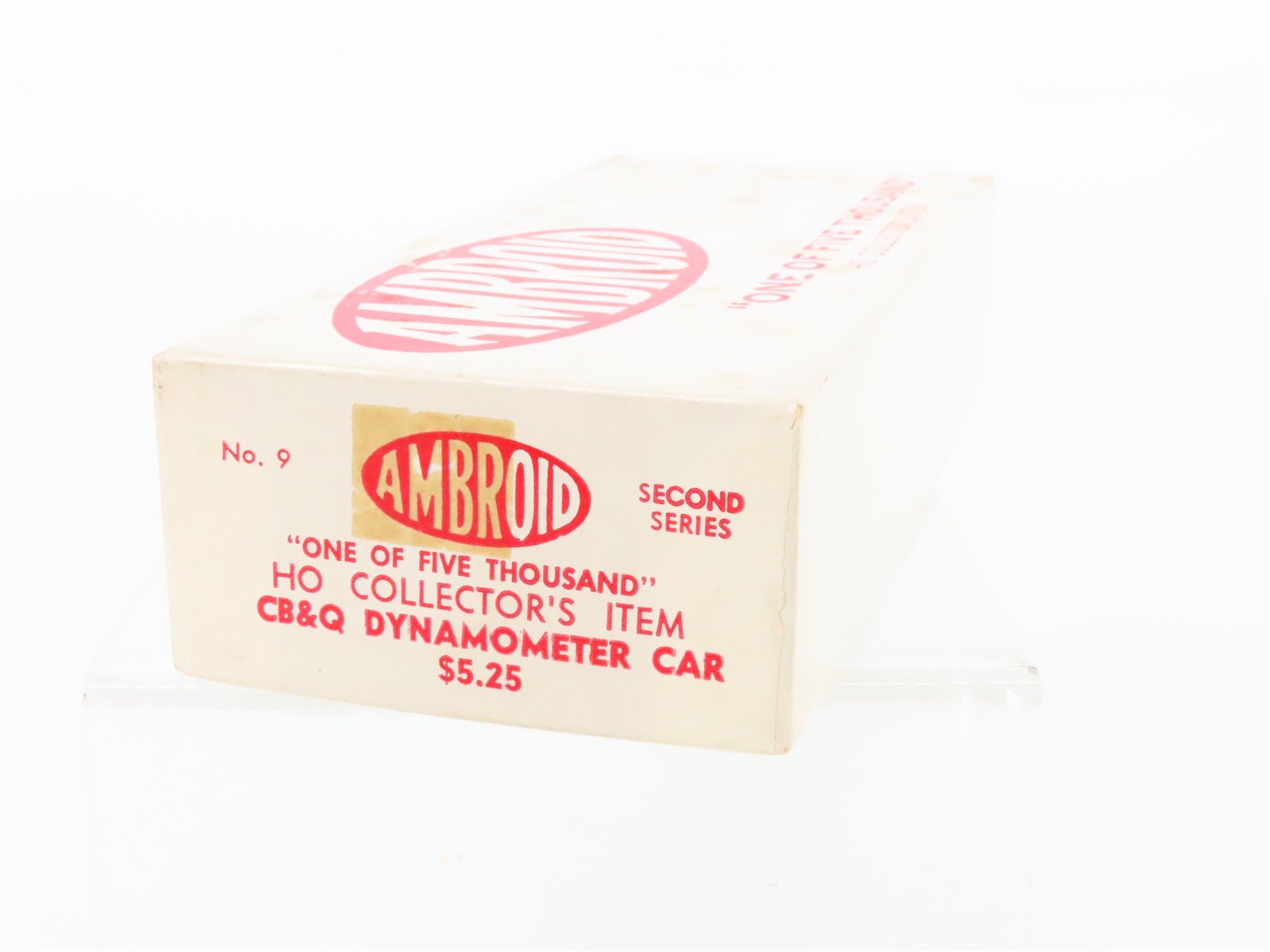 HO Scale Ambroid Craftsman Kit #9 Undecorated CB&Q Dynamometer Car
