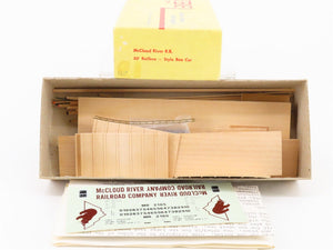HO Bev-Bel Craftsman Kit Undecorated McCloud River 50' Railbox-Style Box Car