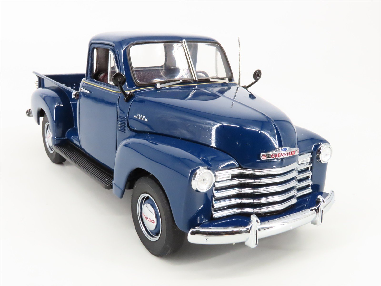 1:24 Scale Danbury Mint Die-Cast 1953 Blue Chevrolet 3100 Pickup Truck