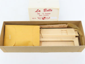HO Scale La Belle Kit HO-14 1886 Open Platform 50' Baggage Passenger Car