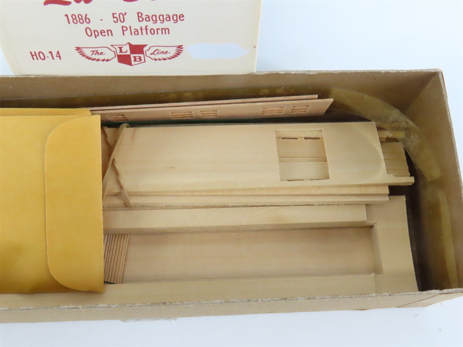 HO Scale La Belle Kit HO-14 1886 Open Platform 50' Baggage Passenger Car