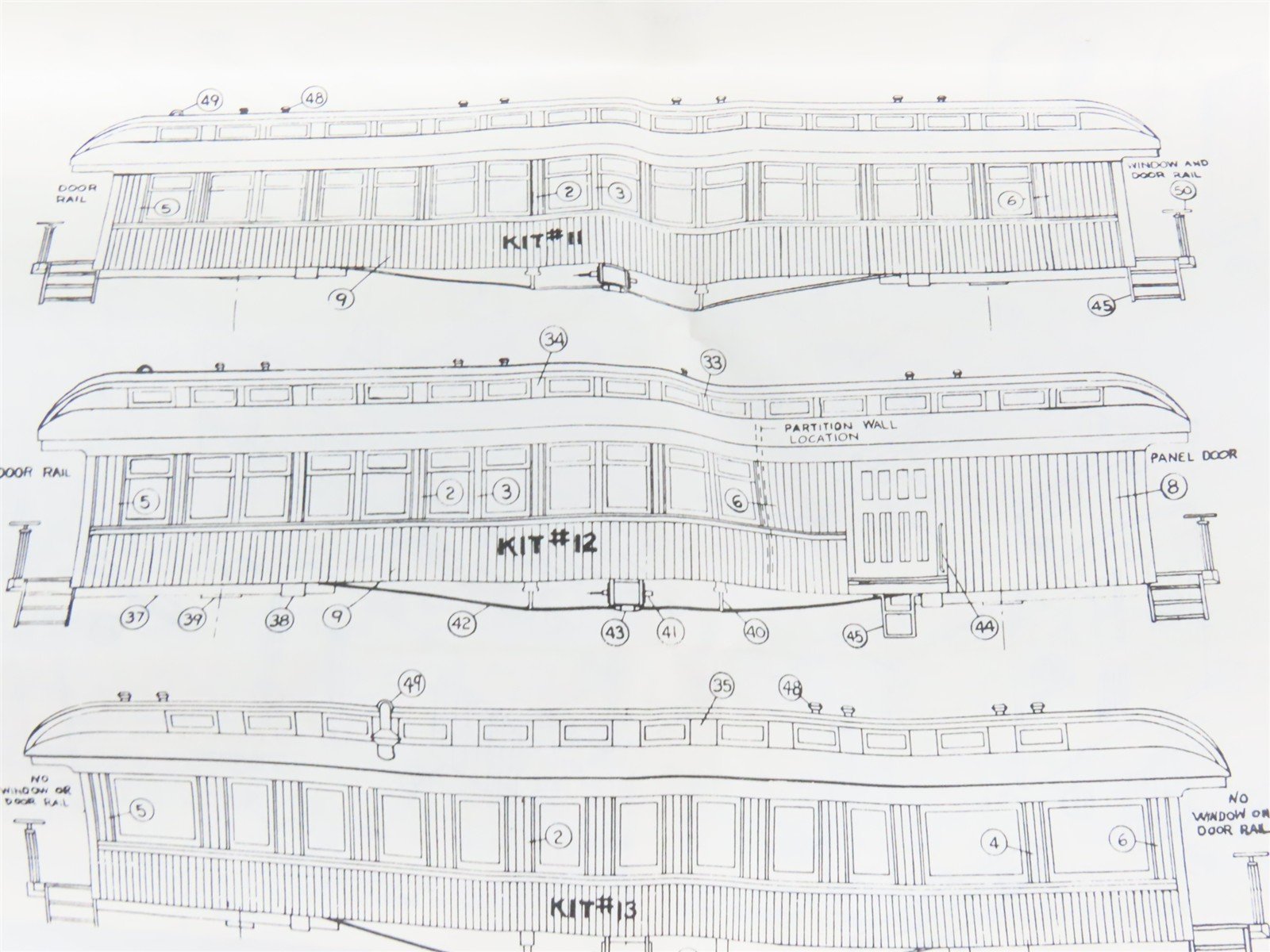 HO Scale La Belle Kit HO-14 1886 Open Platform 50' Baggage Passenger Car