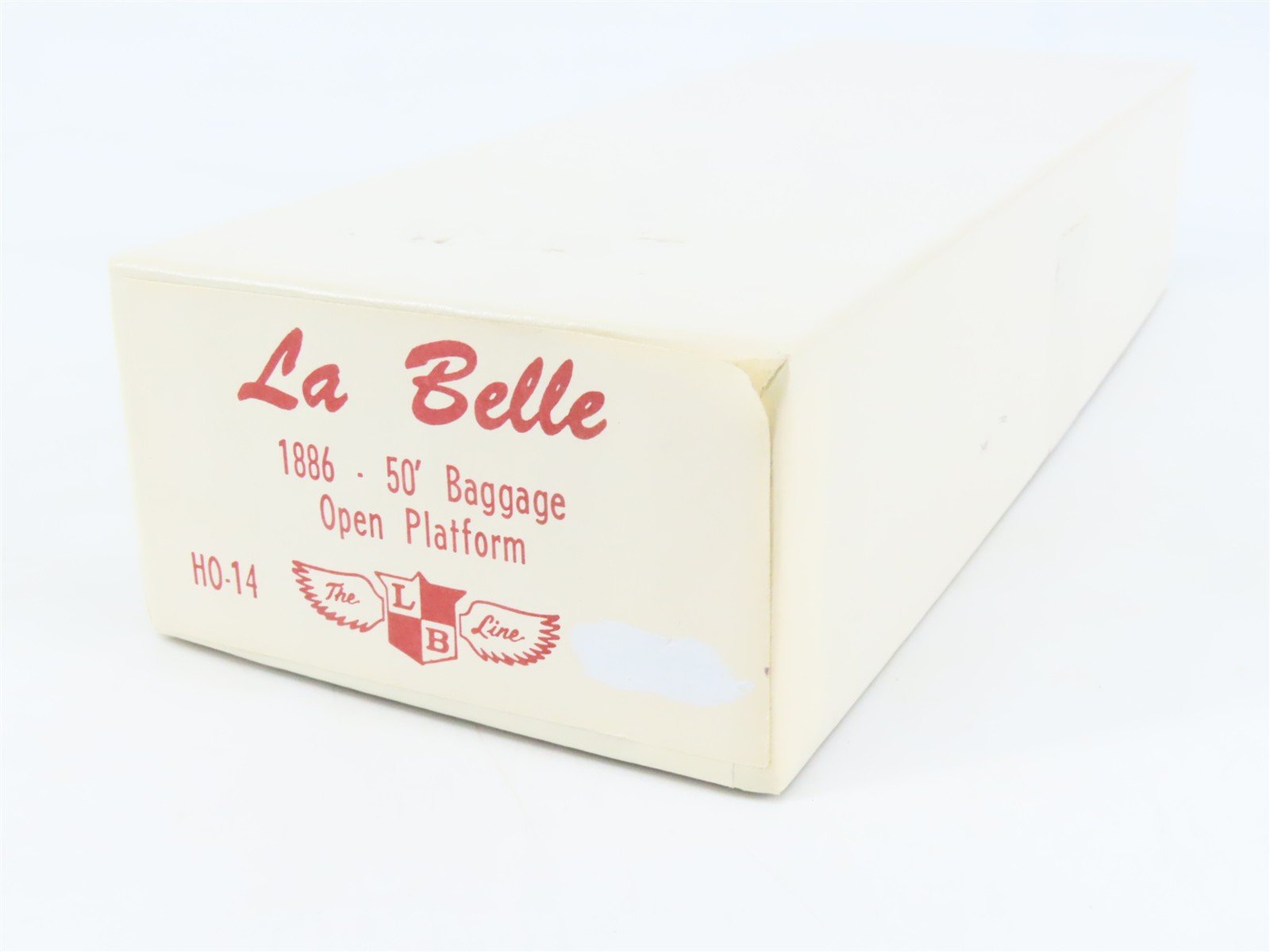 HO Scale La Belle Kit HO-14 1886 Open Platform 50' Baggage Passenger Car