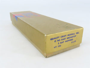On3 Scale Quality Craft Craftsman Kit #530 Undecorated EBT 3-Bay Open Hopper