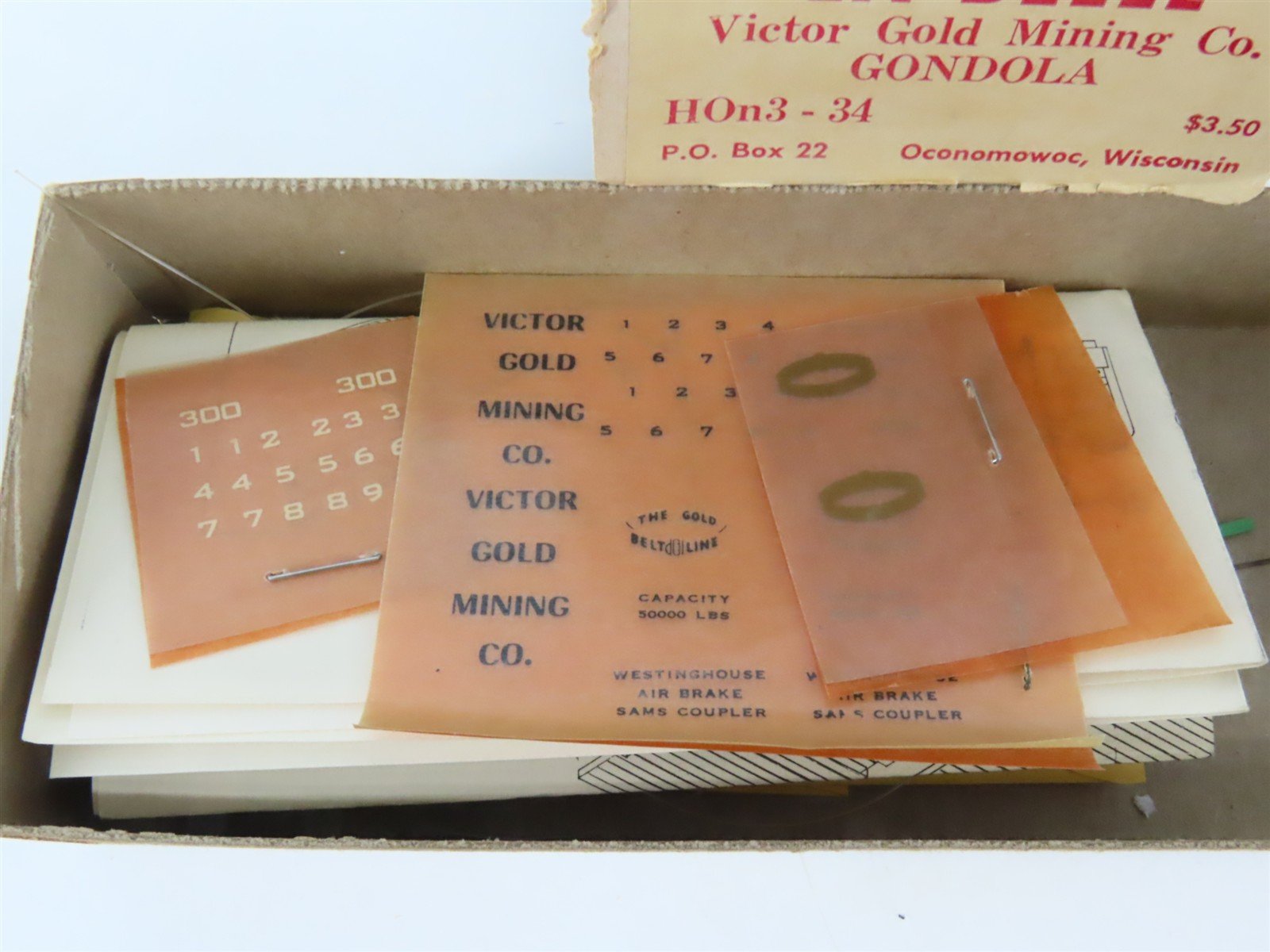 HOn3 Scale La Belle HOn3-34 VGMC Victor Gold Mining Co. Gondola #300