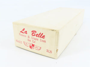 HOn3 Scale La Belle Kit HOn3-33 F&CC Florence & Cripple Creek Box Car #588