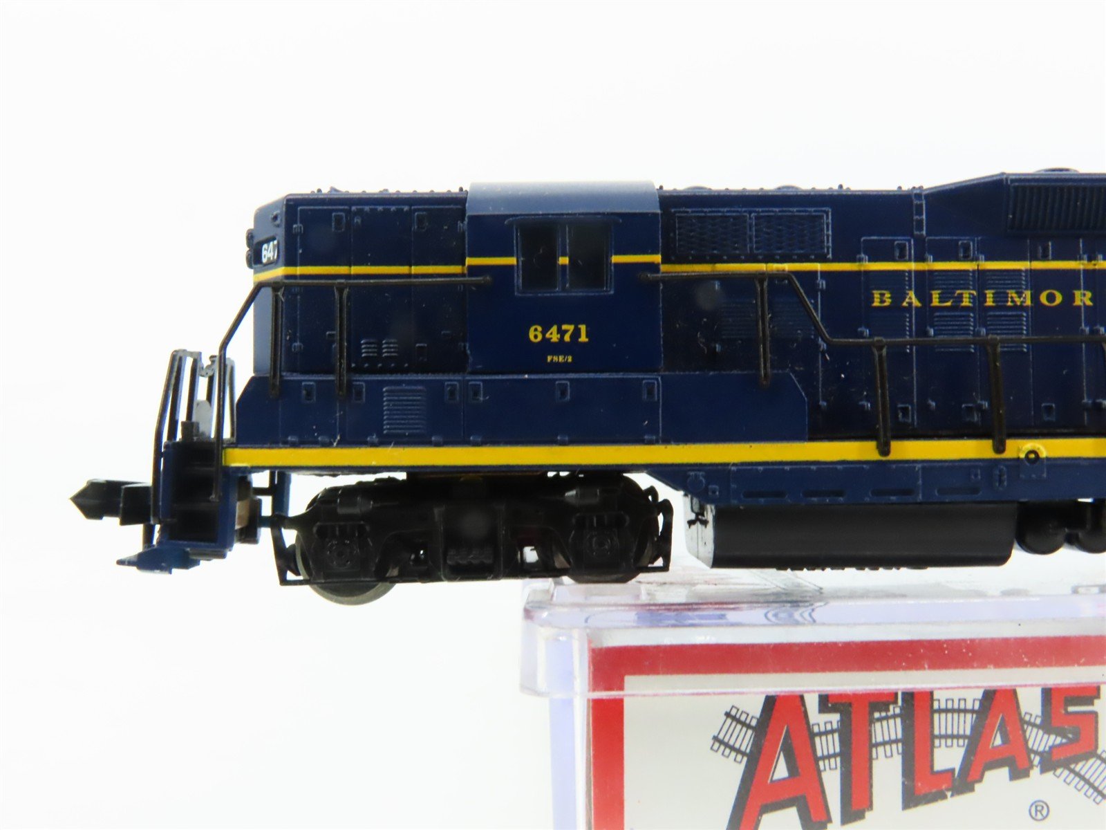 N Scale Atlas 48302 B&O Baltimore & Ohio EMD GP9 Ph. 2 Diesel Locomotive #6471