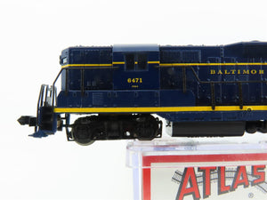 N Scale Atlas 48302 B&O Baltimore & Ohio EMD GP9 Ph. 2 Diesel Locomotive #6471