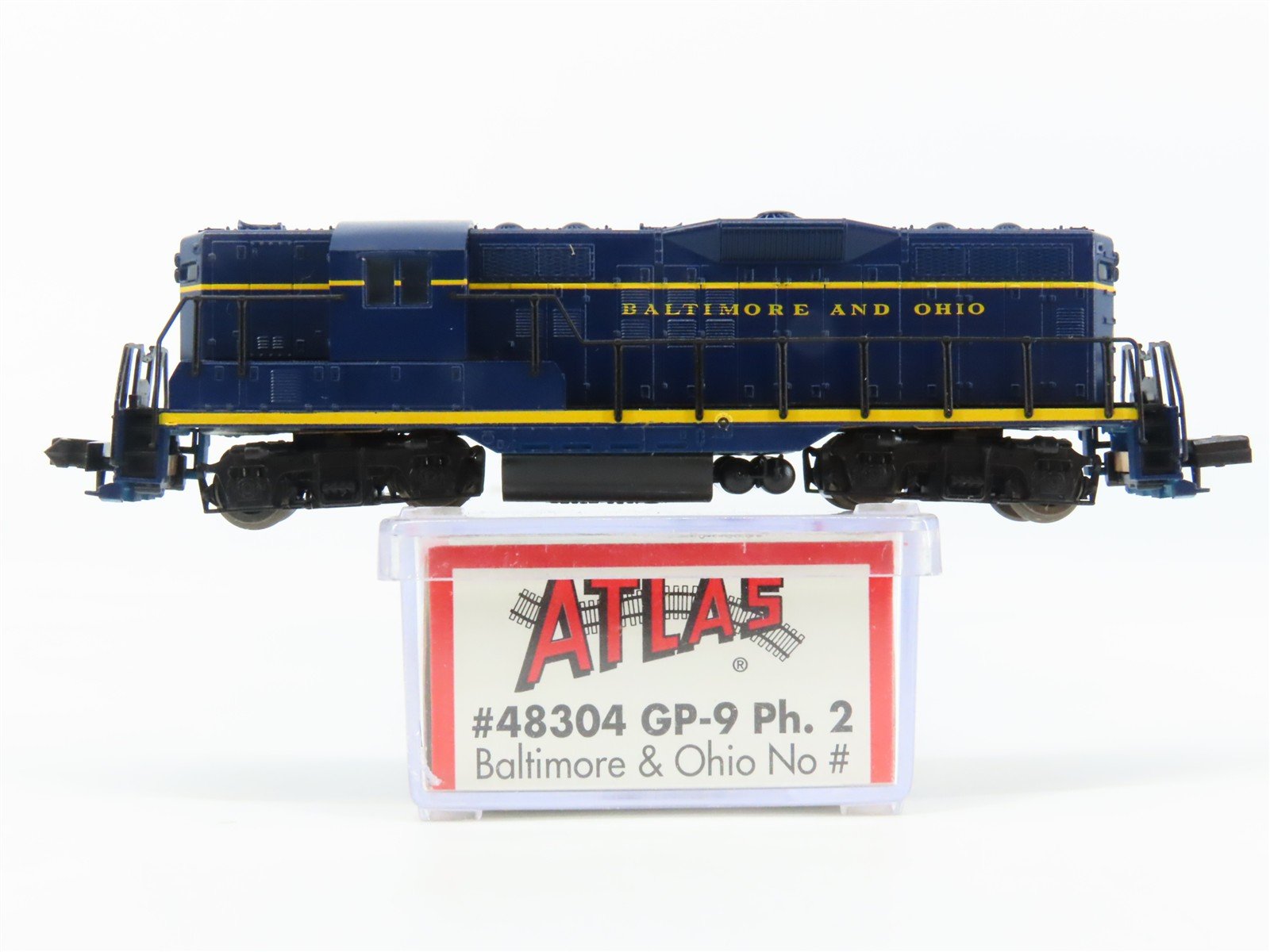 N Scale Atlas 48304 B&O Baltimore & Ohio EMD GP9 Ph. 2 Diesel Locomotive No#