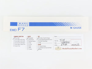 N Scale KATO 176-212 NYC New York Central F7A Diesel #1690 - Custom & Weathered