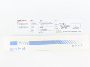 N Scale KATO 176-192 B&O Baltimore & Ohio EMD F7B Ph. 2 Diesel Locomotive No#