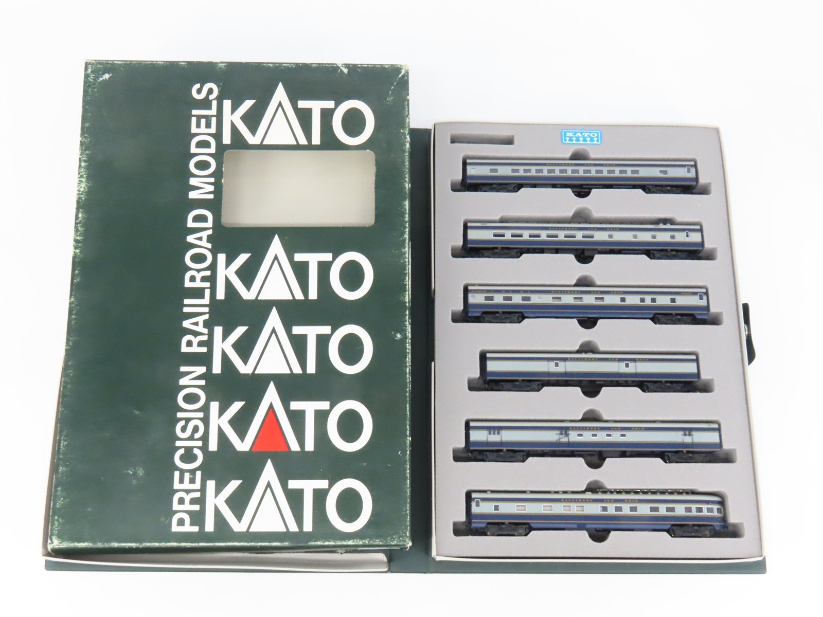 N Scale KATO 106-016 B&O Baltimore & Ohio Smooth-Side Passenger 6-Car Set
