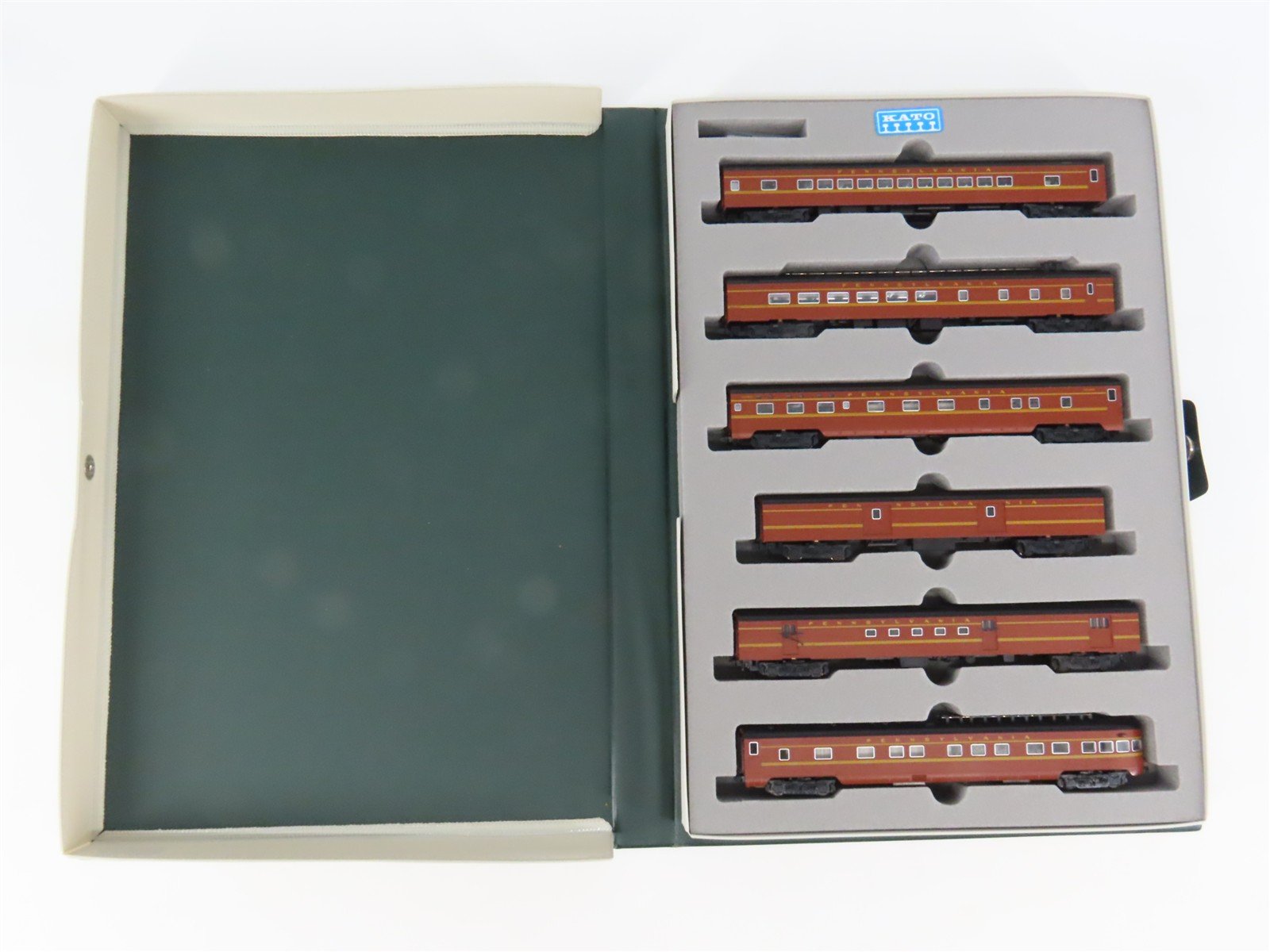 N Scale KATO 106-018 PRR Pennsylvania Smooth-Side Passenger 6-Car Set
