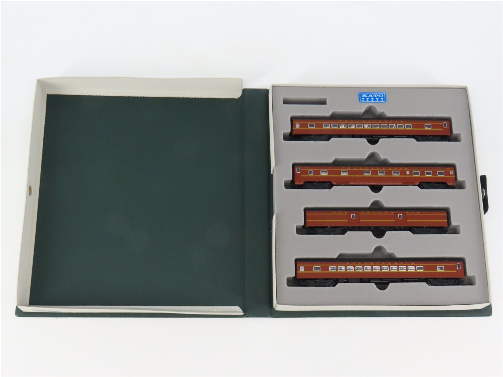 N Scale KATO 106-028 PRR Pennsylvania Smooth-Side Passenger 4-Car Set