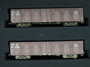 N Scale Minitown 10002 C64/C64K Type Diesel Locomotive & 8 Gondola Set