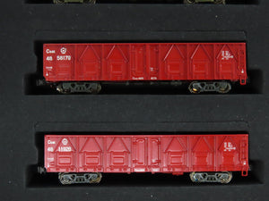 N Scale Minitown 10002 C64/C64K Type Diesel Locomotive & 8 Gondola Set