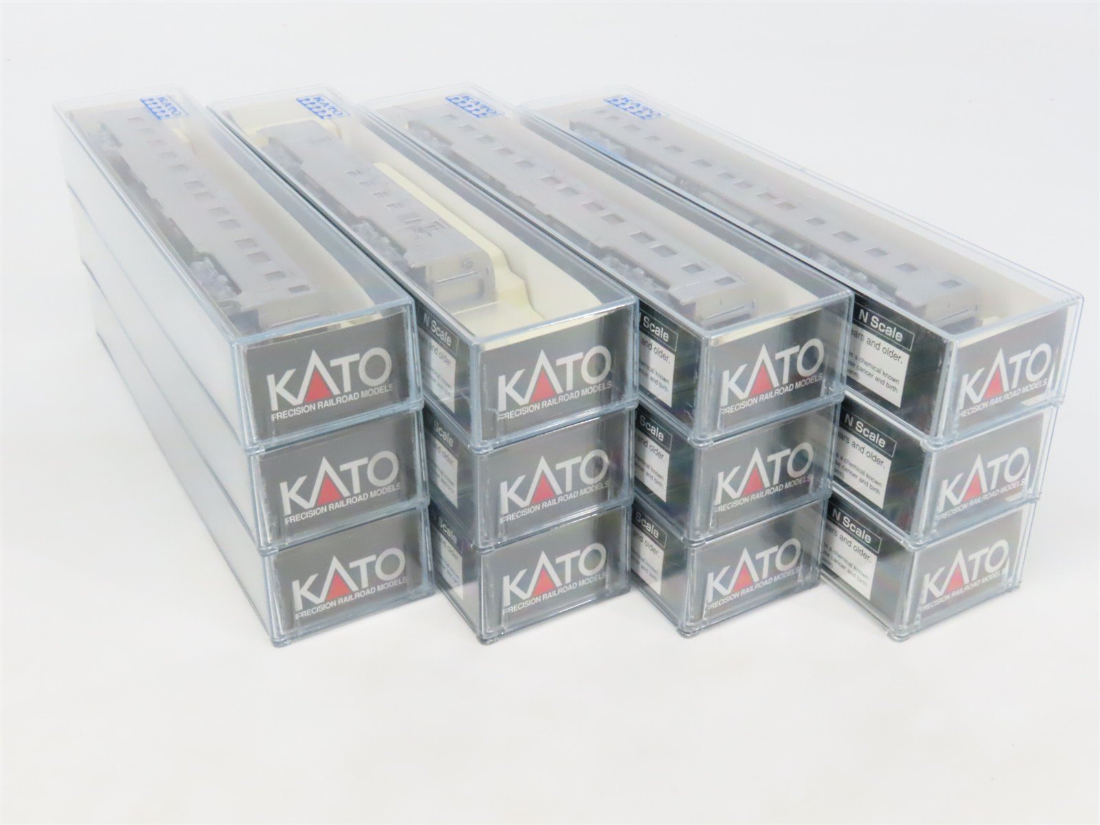 LOT of 12 N Scale Kato ATSF Santa Fe Super Chief Passenger Cars