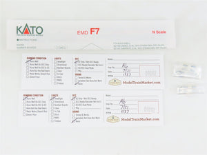 N Scale Kato 176-2121 ATSF Santa Fe F7A/F7B Diesel Locomotive Set