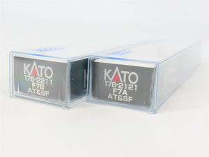 N Scale Kato 176-2121 ATSF Santa Fe F7A/F7B Diesel Locomotive Set