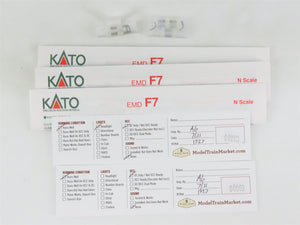 N Scale Kato 176-2121 ATSF Santa Fe F7A/F7B Diesel Locomotive Set