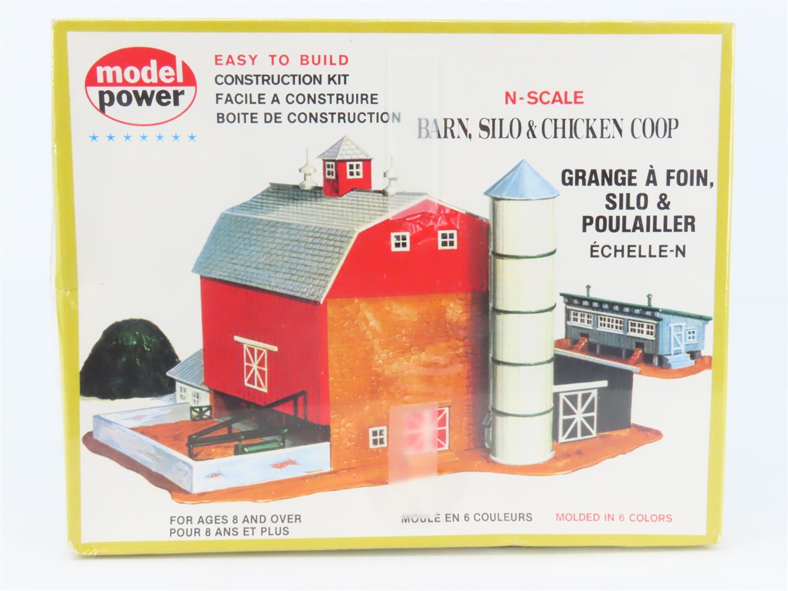 N Scale Model Power 1517 Barn, Silo & Chicken Coop Building Kit SEALED