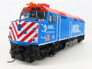 HO Scale Kato 37-571-LS Metra F40PH Diesel Locomotive #137 wDCC & Sound