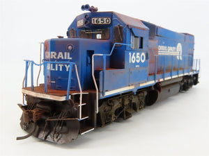 HO Athearn Genesis G68142 CR Conrail GP15-1 Diesel #1650 wDCC & Sound, Weathered