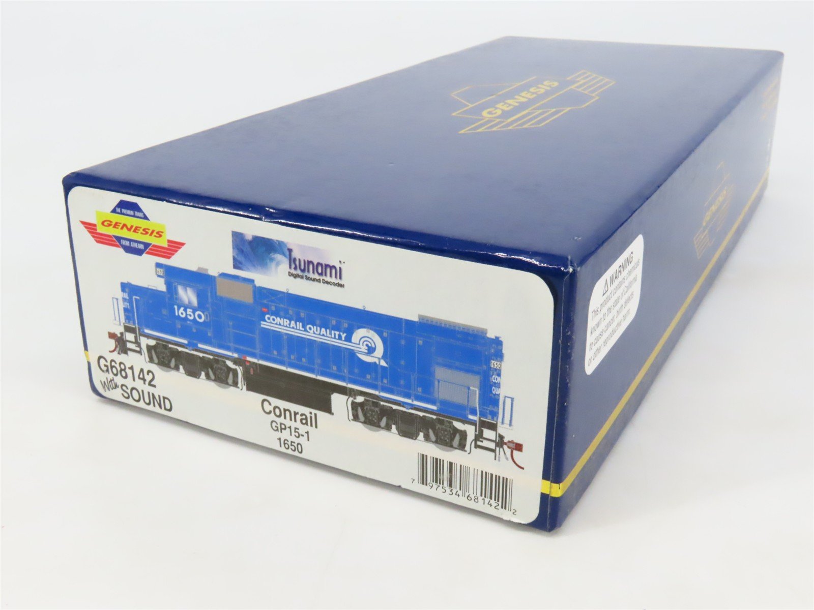 HO Athearn Genesis G68142 CR Conrail GP15-1 Diesel #1650 wDCC & Sound, Weathered