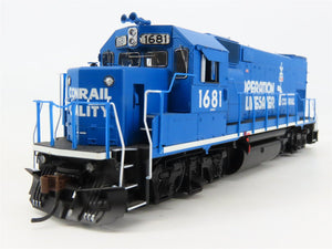 HO Scale Athearn Genesis G68158 CR Conrail GP15-1 Diesel #1681 wDCC & Sound