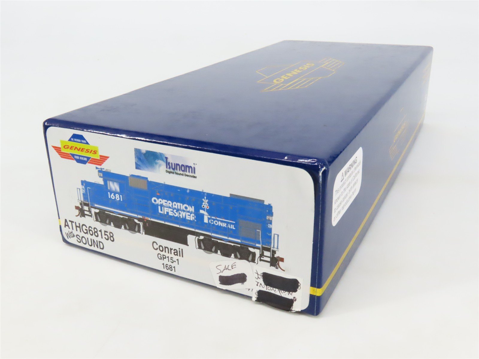 HO Scale Athearn Genesis G68158 CR Conrail GP15-1 Diesel #1681 wDCC & Sound