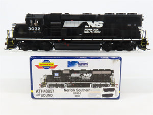 HO Scale Athearn Genesis ATH40857 NS Railway GP40-2 Diesel #3032 wDCC & Sound