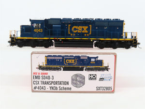 HO Scaletrains.com SXT32805 CSX SD40-3 Diesel Locomotive #4043 wDCC & Sound