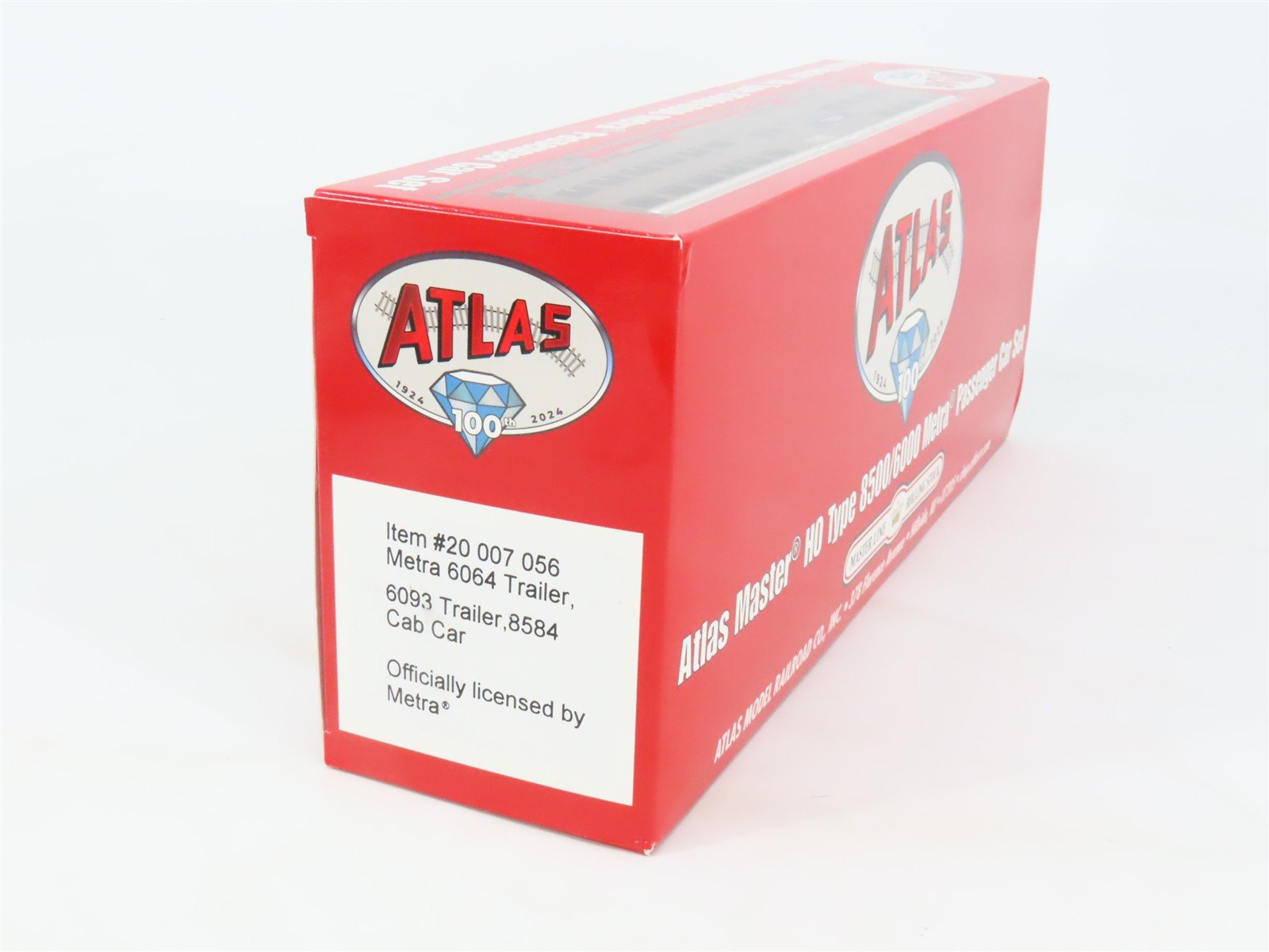 HO Scale Atlas 20007056 Metra 2 Trailer & 1 Cab Passenger Car Set