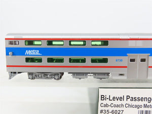 HO Scale Kato 35-6027 Metra Bi-Level Cab Coach Passenger Car #8730