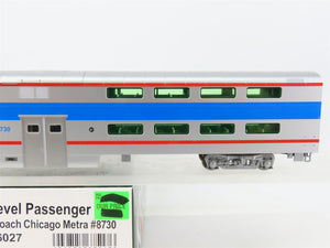 HO Scale Kato 35-6027 Metra Bi-Level Cab Coach Passenger Car #8730