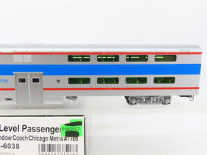 HO Scale Kato 35-6038 Metra Bi-Level 4-Window Coach Passenger Car #7780