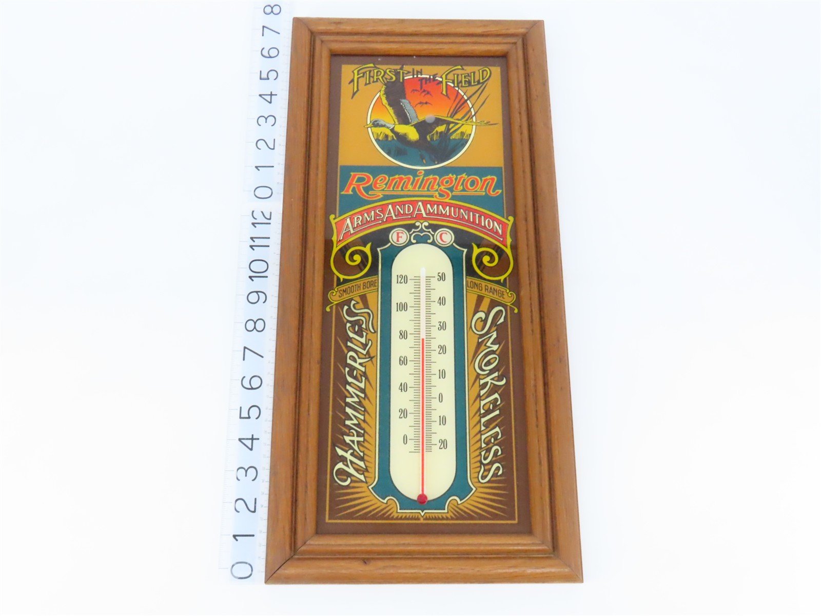 Remington Wood Frame Wall Thermometer