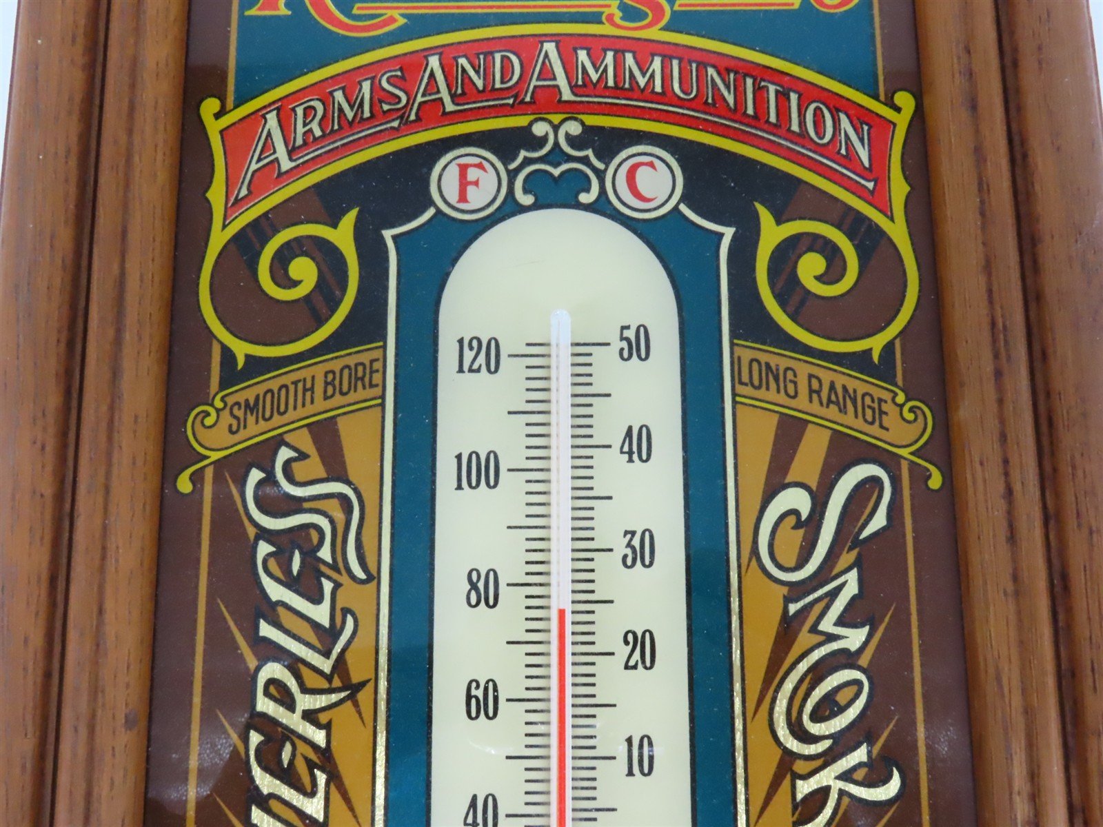 Remington Wood Frame Wall Thermometer