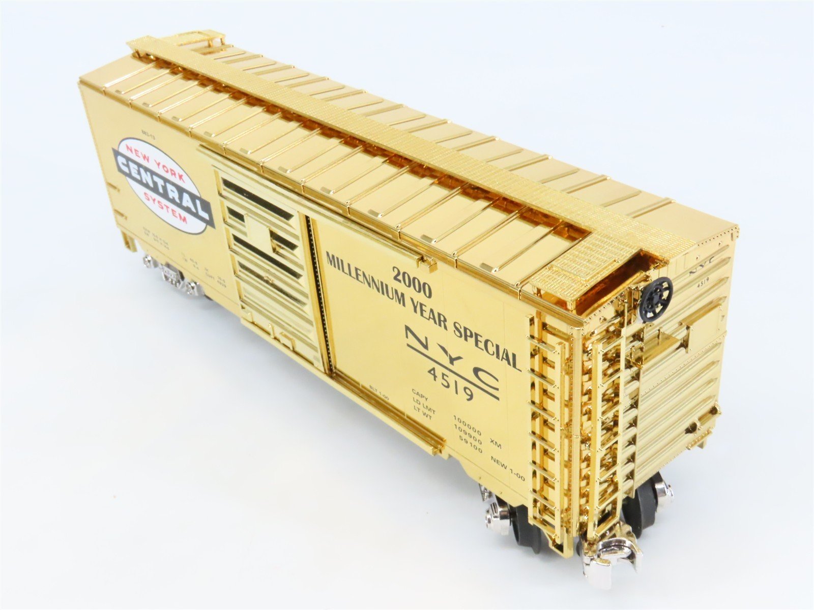 O 3-Rail MTH Millennium Gold NYC J1e Steam w/ 6 Freight & Passenger Cars
