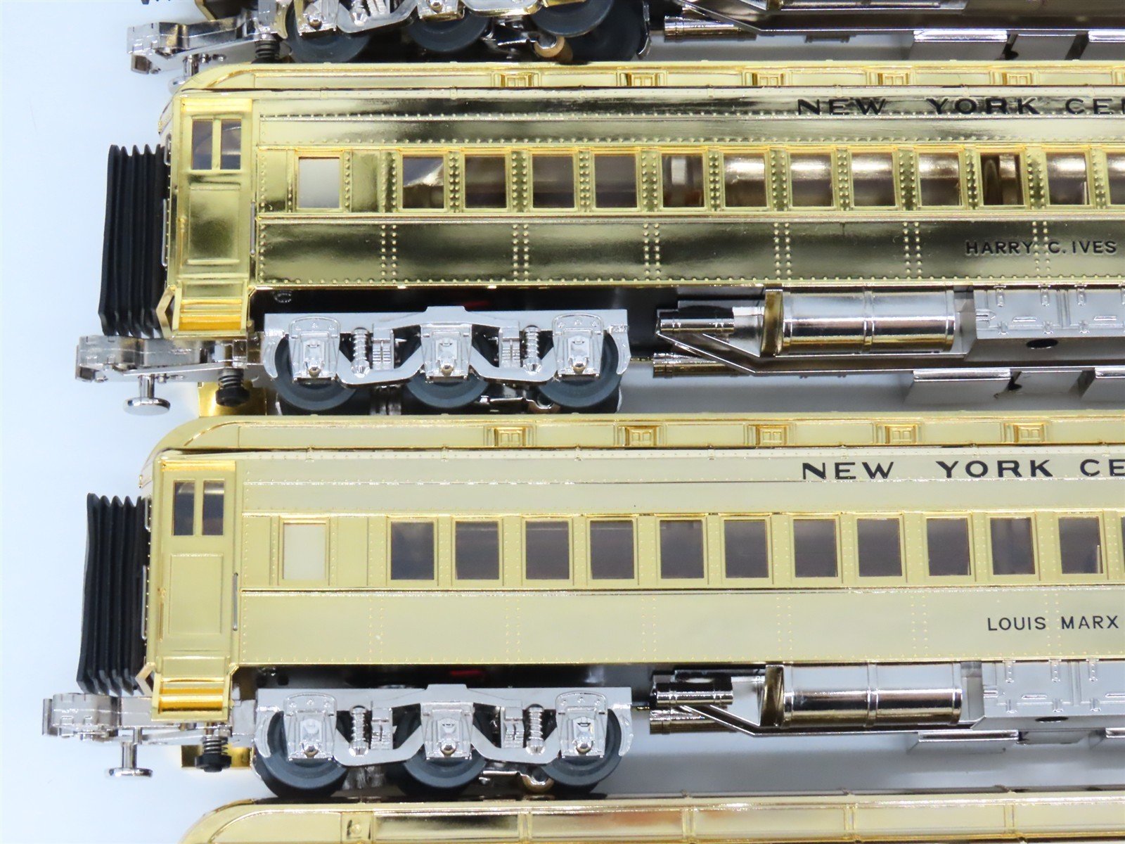 O 3-Rail MTH Millennium Gold NYC J1e Steam w/ 6 Freight & Passenger Cars
