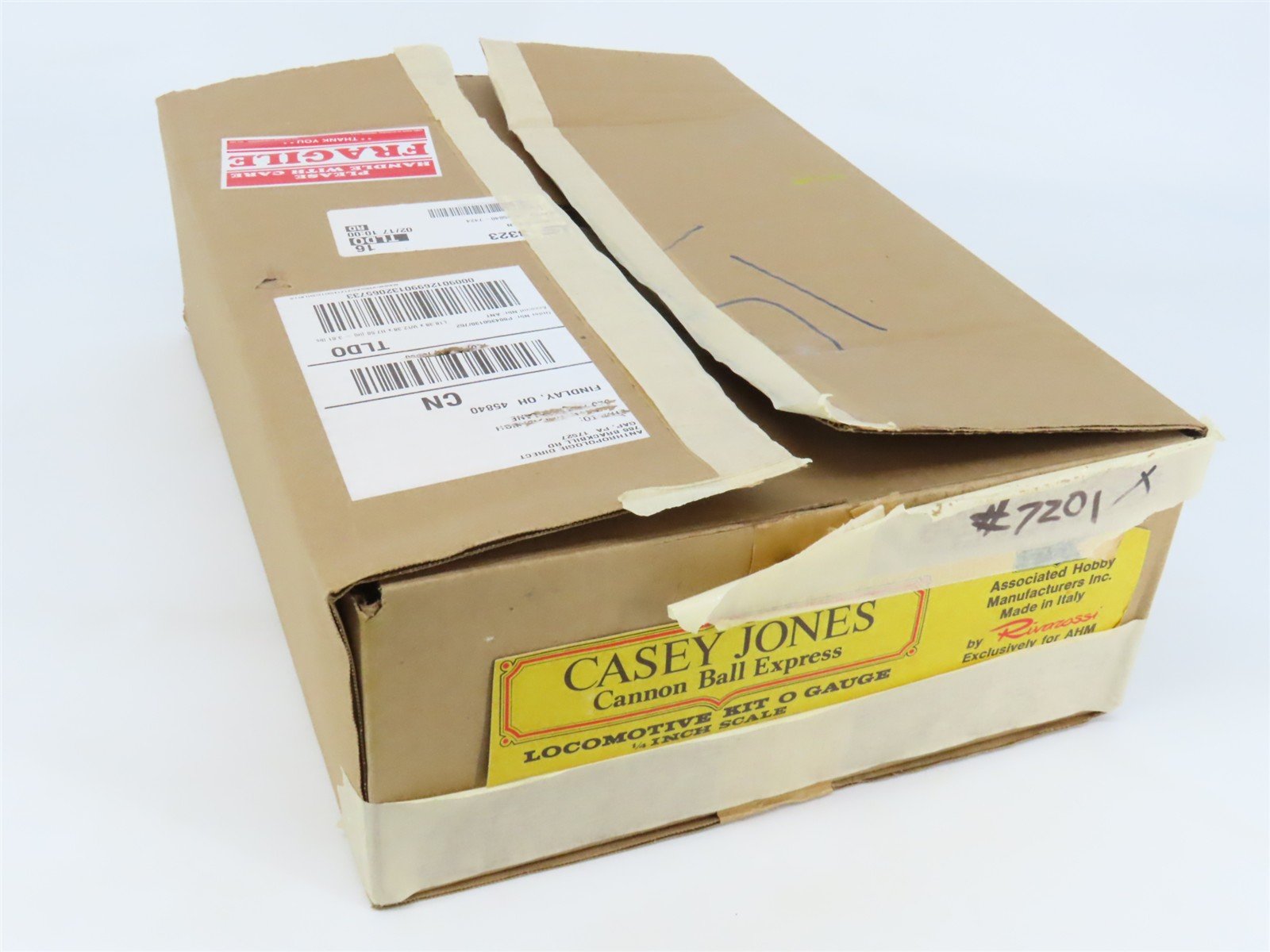 O Scale 2-Rail Rivarossi 7201 Undecorated 4-6-0 Steam Locomotive Kit UNPOWERED