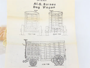 O 1/48 Scale Circus Craft Craftsman Kit #CW.21 Al. G. Barnes Circus Dog Wagon