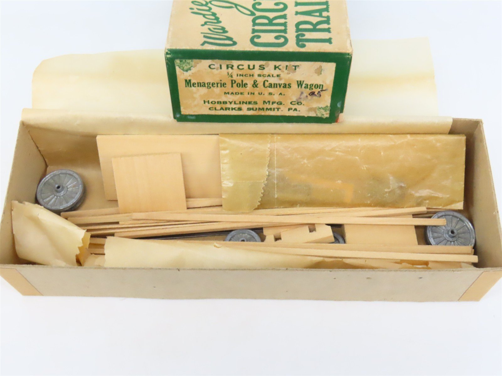 O 1/48 Scale Wardie-Jay Craftsman Kit Menagerie Pole & Canvas Circus Wagon