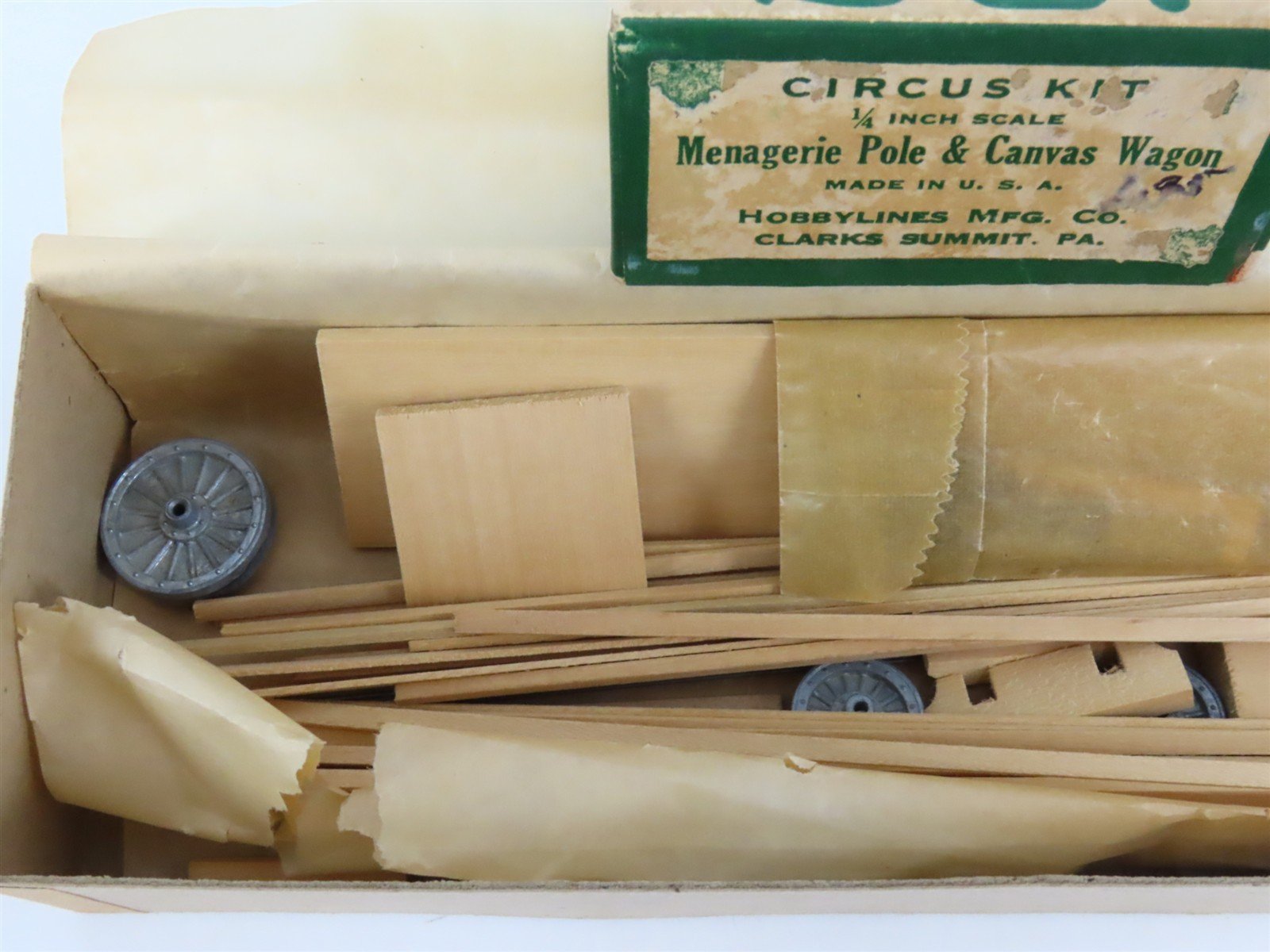 O 1/48 Scale Wardie-Jay Craftsman Kit Menagerie Pole & Canvas Circus Wagon