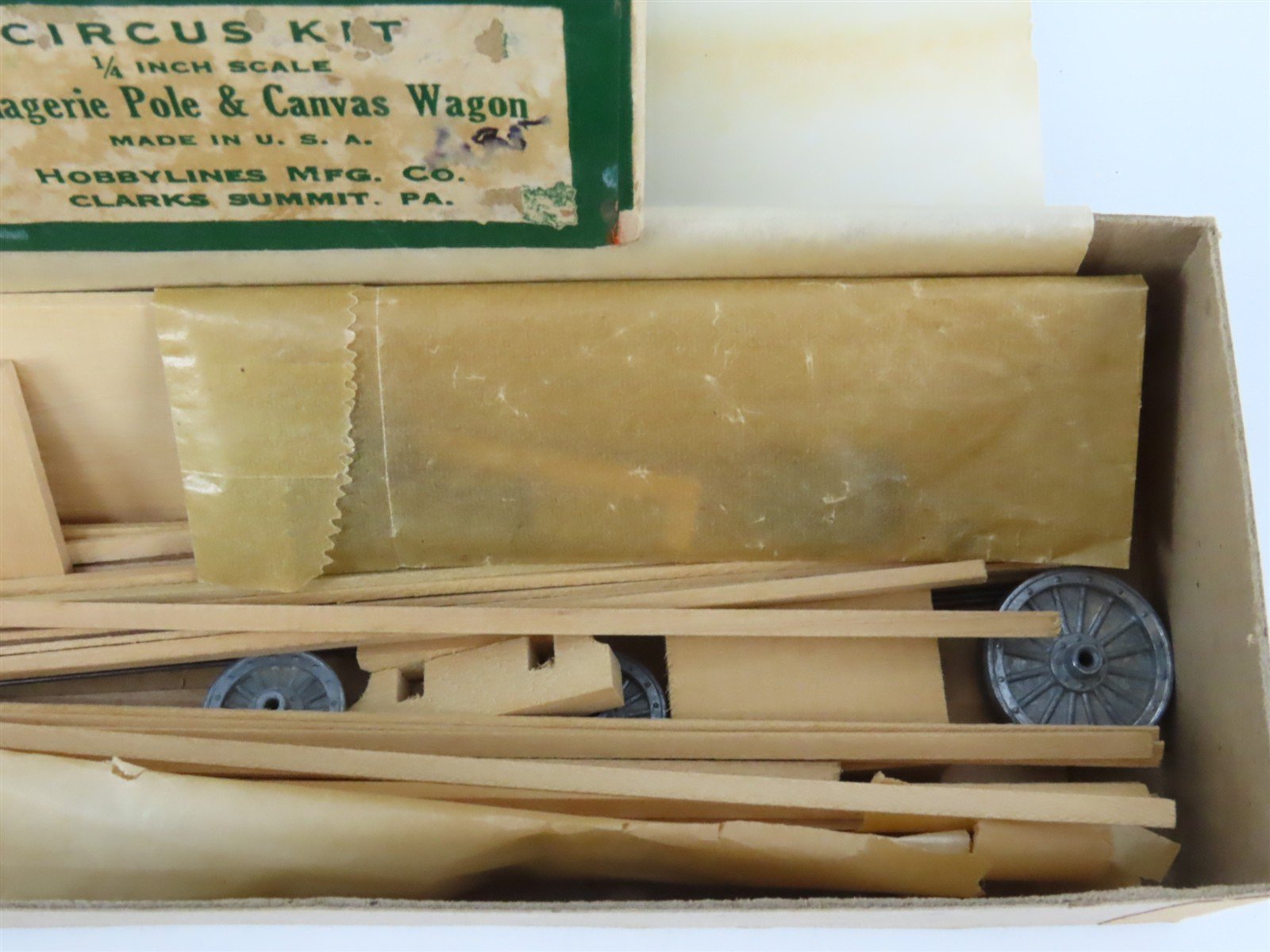 O 1/48 Scale Wardie-Jay Craftsman Kit Menagerie Pole & Canvas Circus Wagon