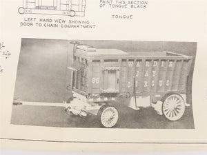 O 1/48 Scale Wardie-Jay Craftsman Kit Stake & Chain Circus Wagon