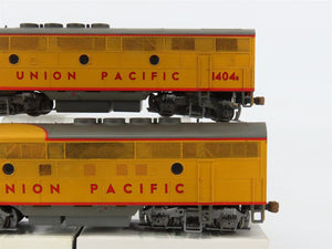 HO Scale Proto 1000 UP Union Pacific F3A/B Diesel Set #1403/1404B - Weathered