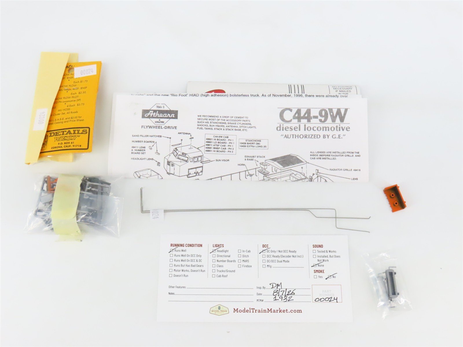 HO Scale Athearn 4937 BNSF Railway GE C44-9W 