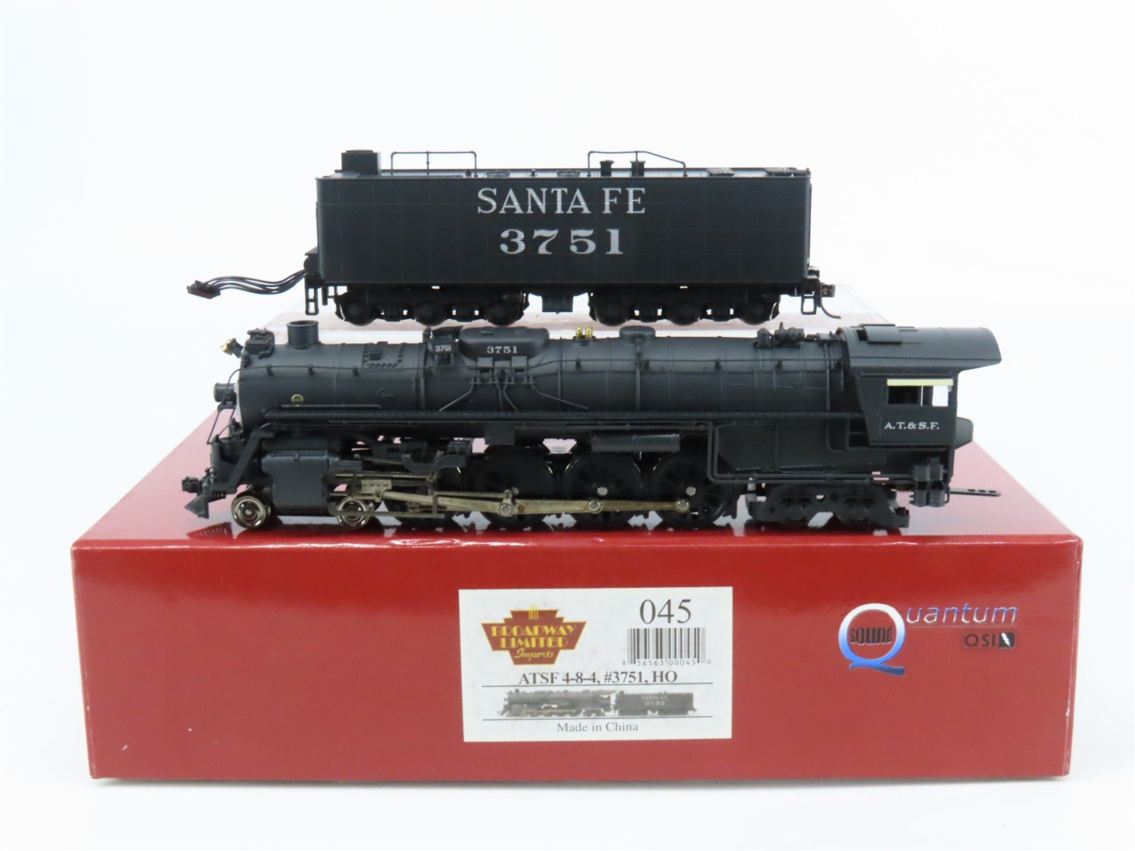 HO Scale Broadway Limited BLI 045 ATSF Santa Fe 4-8-4 Steam #3751 w/ DCC & Sound